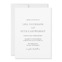 Simple Boda de Elgegant Clásico Simple