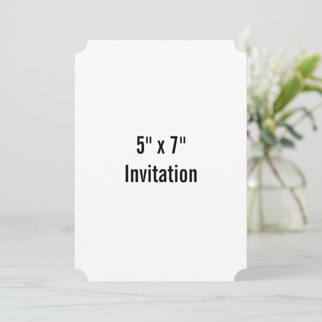 Invitación Simple Boleto de Promoción de Marca 5" x 7"  (Anverso de pie)
