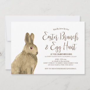 Invitación Simple cacería de huevos de brunch de brunch de co
