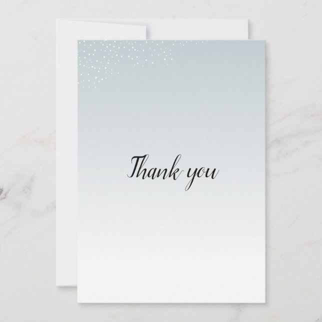 Invitación Simple carta de agradecimiento. (Anverso)