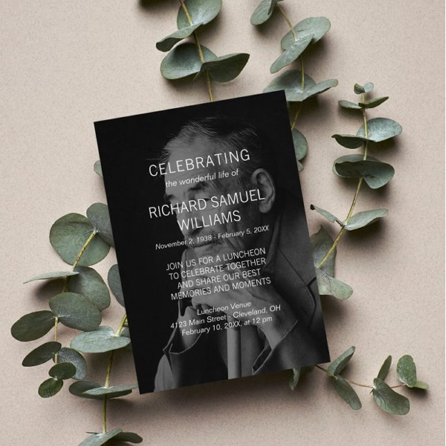 Invitación Simple celebración fotográfica de la vida (Subido por el creador)