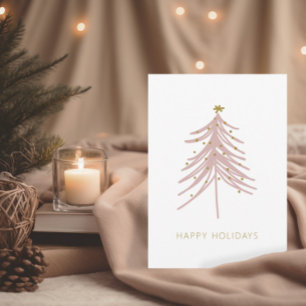 Invitación Simple Christmas Tree Corporate Holiday Card
