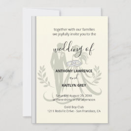 Invitación Simple Classic Wedding Invitation – Customizable