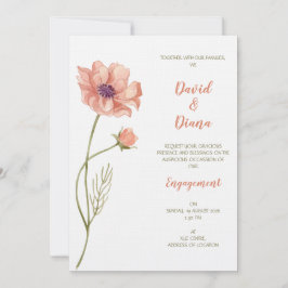 Invitación simple de boda