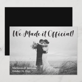 Invitación simple de Boda de tipografía rusa