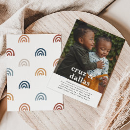 Invitación Simple de Cumpleaños Compartido | Foto