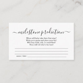 Invitación Simple de Fiesta de Bebé con Predicción