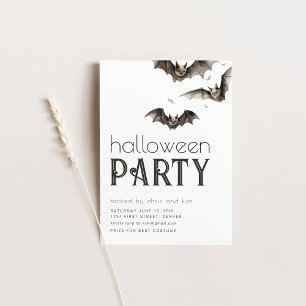 Invitación simple de fiesta de Halloween
