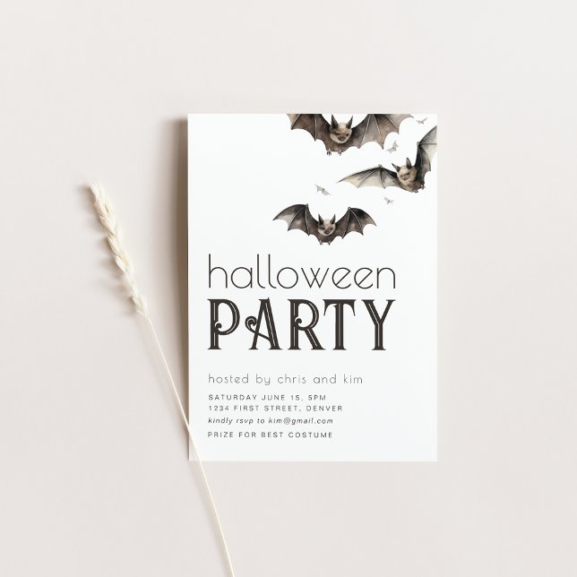 Invitación simple de fiesta de Halloween (Subido por el creador)