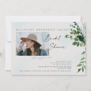 Invitación Simple de Follaje III para Despedida de