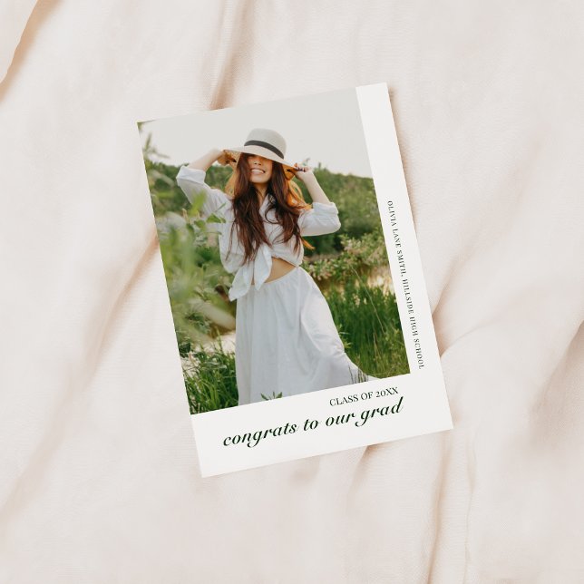 Invitación simple de graduación con foto (Subido por el creador)