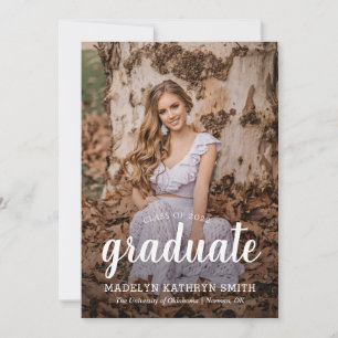 Invitación simple de graduación e invitación