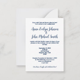 Invitación simple de maleza plana