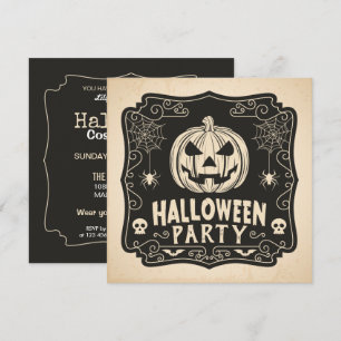 Invitación simple del fiesta el   del traje de