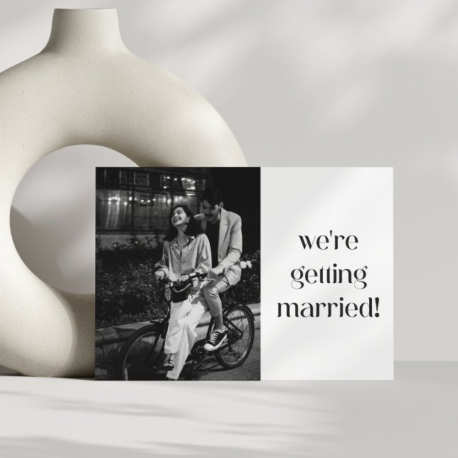 Invitación Simple diversión Casual Minimal Moderno Boda de fo (Subido por el creador)