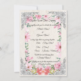 Invitación Simple Elegant Indian Wedding Invitation | Traditi