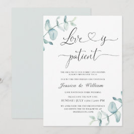 Invitación Simple Elegante Cambiar la Fecha Acuarela