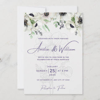 Invitación Simple, elegante, clásico, moderno, escritura cali