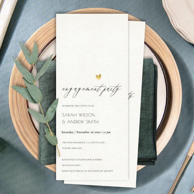 INVITACIÓN SIMPLE ELEGANTE COMPROMISO DE TIPOGRAFÍA GRIS DE O (Subido por el creador)