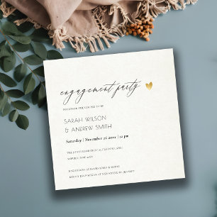 INVITACIÓN SIMPLE ELEGANTE COMPROMISO DE TIPOGRAFÍA GRIS DE O