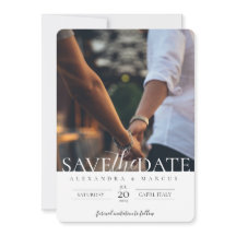 Simple Elegante Fotos Boda Salvar La Fecha