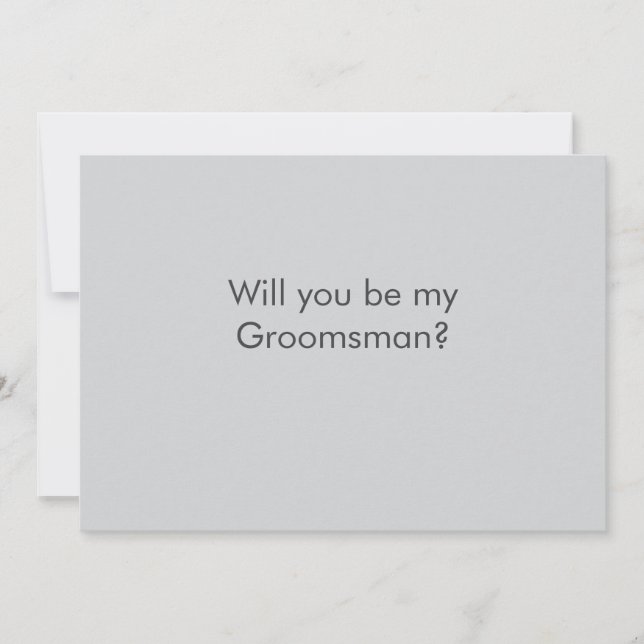 Invitación Simple elegante minimal ¿serás mi padrino? (Anverso)