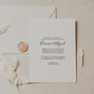 Invitación Simple Ensayo Minimalista General