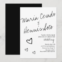 Simple escritura de letras con corazones flotantes