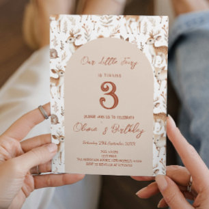 Invitación Simple Fairy Tale Kids Birday fiesta