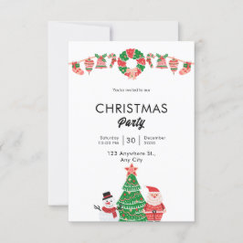 Invitación Simple Feliz Navidad