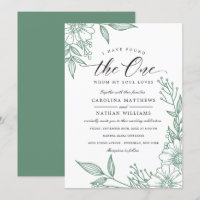 Simple Floral He Encontrado Uno | Boda Mint