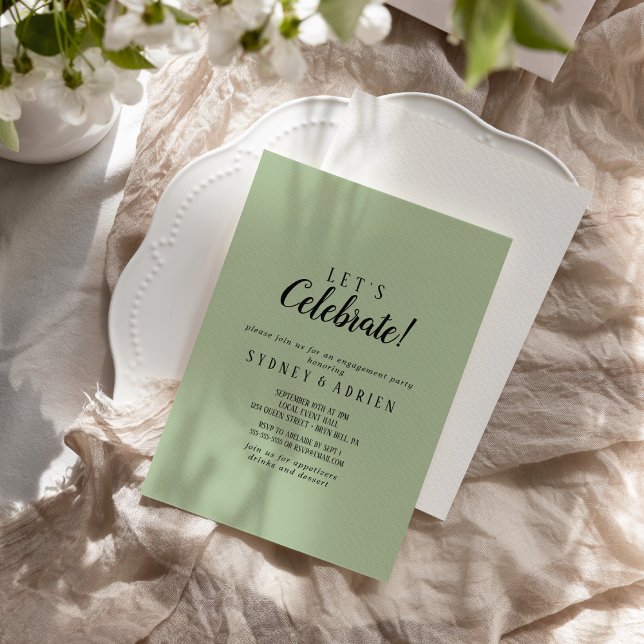 Invitación Simple foto Minimalista|sabia celebremos (Subido por el creador)
