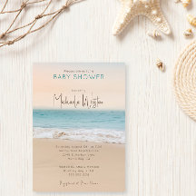 Simple Gender Neutral Beach Baby Shower
