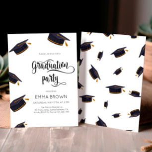 Invitación Simple Grad Party Invitation, Graduación 2024