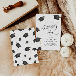 Invitación Simple Grad Party Invitation, Graduación 2024