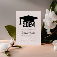 Simple Grad Party Invitation, Graduación 2024