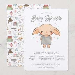 Invitación Simple Harry Potter - Dobby Baby Sprinkle
