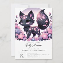 Simple Majestic Fox Baby Shower