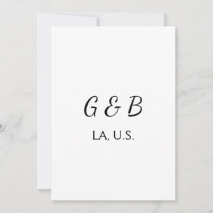 Invitación SIMPLE MINIMAL agregar el nombre de la pareja nomb