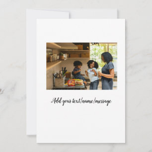 Invitación simple minimal agregar nombre familia mamá collage