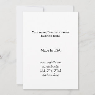 Invitación simple minimal añade tu logotipo/diseño aquí negoc