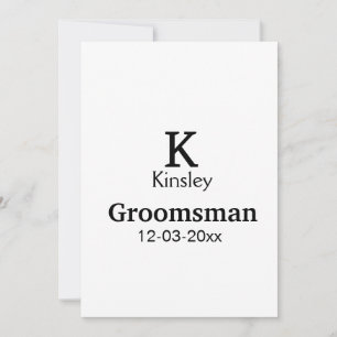 Invitación SIMPLE MINIMAL añade tu nombre regalo personalizad
