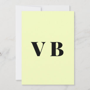 Invitación simple minimal color sólido personalizado pastel p