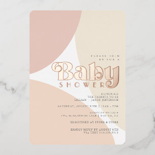 Invitación simple Minimalista al Relieve metalizad