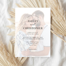 Invitación Simple Modern Elegant Wedding