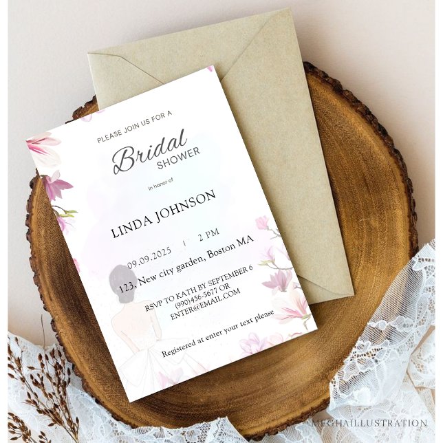 Invitación Simple novia linda. (Subido por el creador)