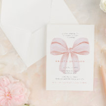 Simple Rubor Coquette Bow Bridal Shower