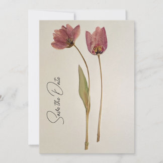 Invitación Simple Save the Date de Flor Silvestre