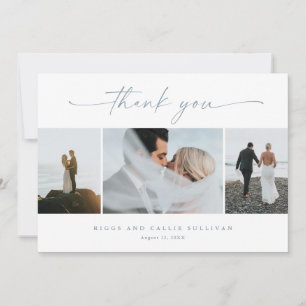 Invitación Simple Script 3  Foto Boda 