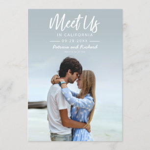 Invitación Simple Script Nos Encontramos En Save The Date Fot